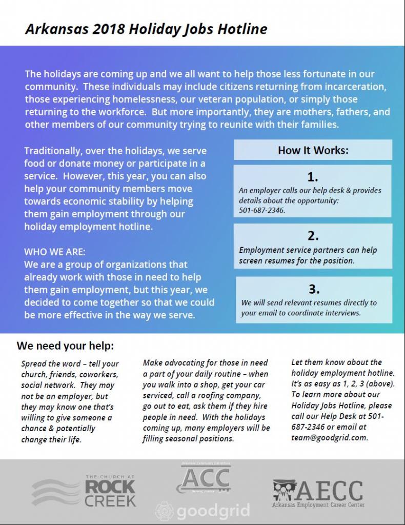 Good Grid Jobs Hotline Flyer